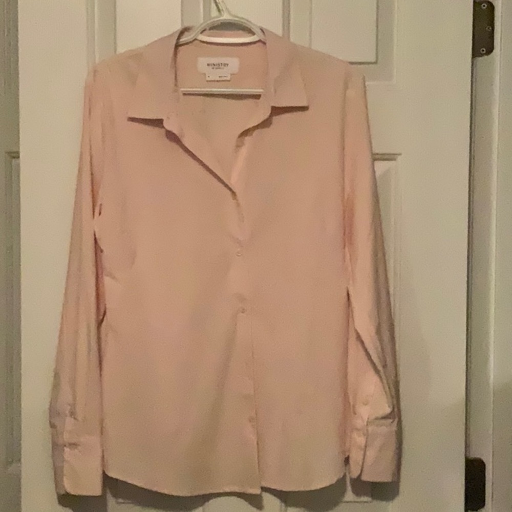 Ministry of supply, Women’s collar shirt, blush, Medium